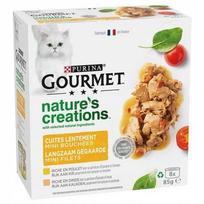 Šlapias kačių ėdalas Purina Gourmet Nature's Creations su paukštiena, 8 x 85 g