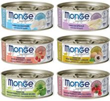 Šlapias maistas sterilizuotoms katėms MONGE SUPREME, tunas, 12 x 80 g, įvairių skonių