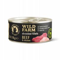 Katėms skirti WILD FARM jautienos ir vištienos filė gabalėliai, be grūdų, sultinyje, 70 g