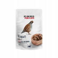 Šlapias katėms skirtas ėdalas su putpelių mėsa Lapé John Dog, 100 g
