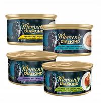 Šlapias kačių ėdalas MOMENTS Diamonds su įvairiais skoniais, suaugusioms katėms, 24 x 85 g