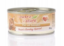 Kačių maistas POWER OF NATURE su kalakutiena ir antiena, 70 g