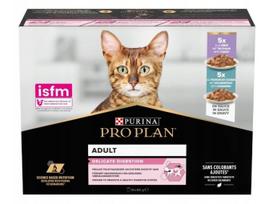 Katinų pašaras PURINA PRO PLAN Delicate Digestion su kalakutiena ir žuvimi padaže, 10 x 85 g