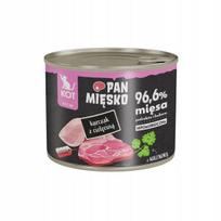 Kačių konservai Pan Mięsko su vištiena ir veršiena, 200 g