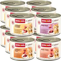Kačių ėdalas ANIMONDA Carny Kitten, įvairūs skoniai, 12 x 200 g