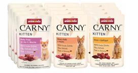 Šlapias kačių ėdalas Animonda Carny Kitten, 12 x 85 g, įvairių skonių rinkinys