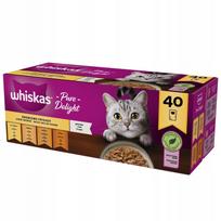 Šlapias kačių maistas Whiskas, įvairių skonių, 40 x 85 g