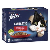 Šlapias kačių maistas PURINA Felix, įvairių skonių, 12 x 85 g