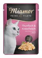 Katzenų pašaras MIAMOR Feine Filets su tunu ir vėžiagyviais želėje, 100 g