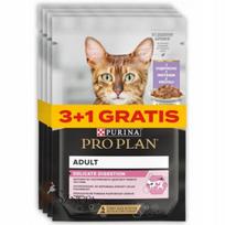 Šlapias kačių maistas PURINA PRO PLAN Nutri Savour su kalakutiena, 85 g, 4 vnt. (3+1 nemokamai)