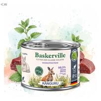 Katės konservai Baskerville Prebio kengūra su katžole, monobaltyminiai, mažai riebalų ir fosforo