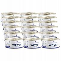 Katėms skirtas pašaras WF VET Renal su vištiena, inkstų funkcijai palaikyti, 18 x 85 g