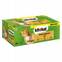 Šlapias kačių maistas Kitekat padaže, 48 x 85 g, įvairių skonių