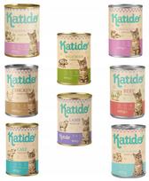 Šlapias kačių maistas KATIDO Super Premium, įvairūs skoniai, 8 x 400 g