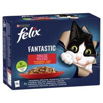 Drėgnas kačių maistas Felix Purina, kaimiški skoniai, 12 x 85 g