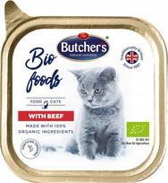 Ekologiška jautienos paštetas katėms Butchers Bio, 85 g