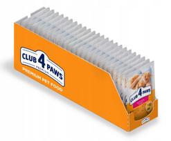 Šlapias ėdalas katėms Club 4 Paws su veršiena, 24 x 85 g
