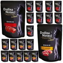 Katėms skirtas pašaras Dolina Noteci Premium, jautiena ir antiena, 20 x 85 g