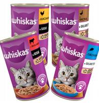 Drėgnas kačių maistas Whiskas Adult, 4 skoniai, 12 x 400 g