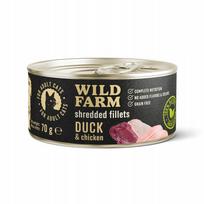 Katėms skirtos WILD FARM antienos ir vištienos filė be grūdų, 70 g