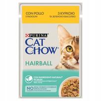 Šlapias kačių ėdalas PURINA CAT CHOW Hairball Control su vištiena, 85 g