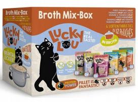 Pašaras katėms Lucky Lou Extrafood, sultinio mišinys, 12 x 70 g