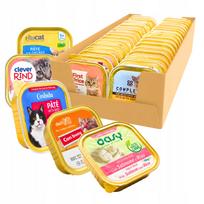 Šlapias kačių maistas, 34 x 100/85 g, įvairių skonių rinkinys