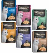 Šlapias kačių maistas Miamor Feine Filets su žele, įvairių skonių, 6 x 100 g