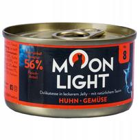 Katėms skirtas pašaras Moonlight Dinner su vištiena ir daržovėmis drebučiuose, 80 g