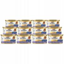 Šlapias kačių maistas PURINA GOURMET GOLD Mousse su ėriena, 12 x 85 g