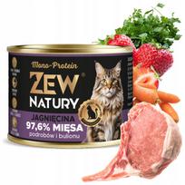 Šlapias kačių ėdalas Zew Natury su ėriena, 185 g