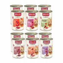 Kačių konservai ANIMONDA Carny Adult, mėsos rinkinys, 12 x 400 g