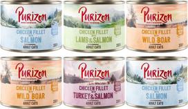 Šlapias kačių maistas Purizon, įvairių skonių, 6 x 200 g, Vokietija