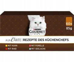 Šunų ėdalas Purina Gourmet A La Carte, 60 x 85 g, su mėsa ir žuvimi