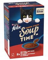 Kačių sriuba FELIX SOUP Strips, mėsos filė mišinys, 6 x 48 g