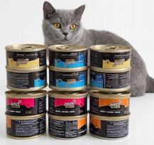 Šlapių kačių ėdalo rinkinys JULIET, 12 x 85 g, įvairūs skoniai, be grūdų