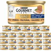 Konservuotas kačių maistas Gourmet Gold putėsiai su kalakutiena, 24 x 85 g