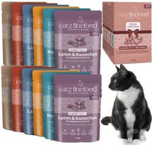 Kačių pašaras CATZ FINEFOOD Classic, įvairių skonių, multipakas, 12 x 85 g (N.03-13)