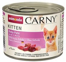 Šlapias kačių maistas ANIMONDA Carny Kitten Baby, paštetas, 200 g