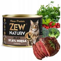 Drėgnas kačių ėdalas su elniena, 185 g, Zew Natury