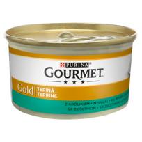 Šlapi katės ėdalas GOURMET GOLD su triušiena, paštetas, 85 g