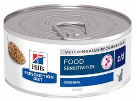 Šunų maistas Hill's Prescription Diet z/d Feline, 156 g, jautrioms katėms