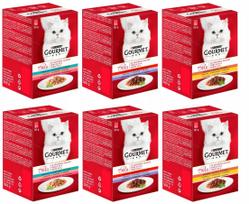 Šlapias kačių maistas PURINA Gourmet Mon Petit Intense, 36 x 50 g, įvairių skonių