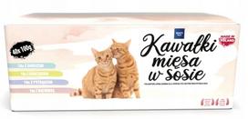 Šlapias kačių maistas WAFI, įvairių skonių, 40 x 100 g, 75% mėsos