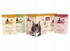 Šlapias kačiukų maistas Catz Finefood Kitten, 12 x 85 g, įvairių skonių