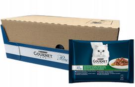 Šlapias kačių maistas Gourmet Pearls su daržovėmis padaže, 48 x 85 g (4,08 kg)