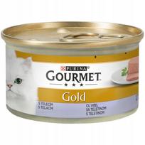 Kačių maistas Gourmet Gold Mousse, veršienos skonio, 12 x 85 g
