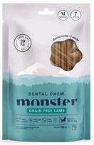 Šunų dantų priežiūros skanėstai Monster Dog su ėriena, vidutinio dydžio veislėms, 7 vnt., 180 g