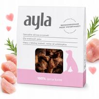Šaltyje džiovintos AYLA vištų širdelės šunims, 28 g