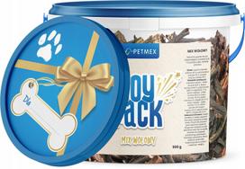 Jautienos gardžių gabaliukų rinkinys PETMEX MIX BOX, 500 g, plaučiai, prieskrandžiai, kepenys, 100% natūralūs
